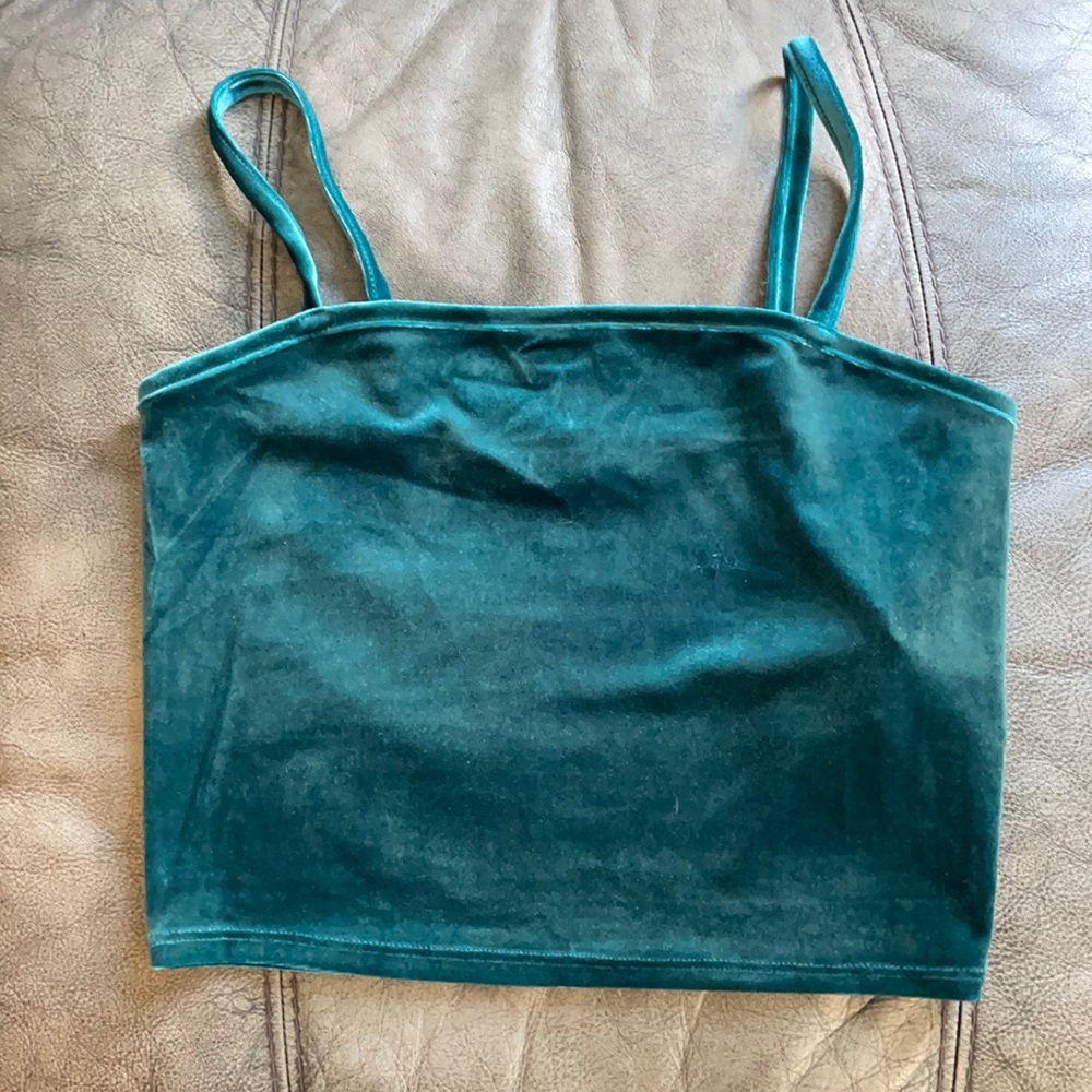 Forever 21 velvet crop tank